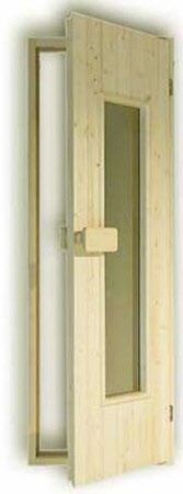 Saunatür Holztür mit ISO-Scheibe